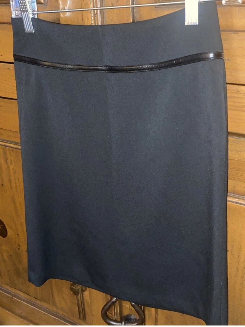 Vintage 90s/Y2K BEBE Straight Skirt-Black-Lined-Size 2
